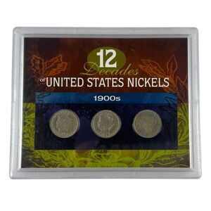 American Coin Treasures 3pc Coin Set 12 Decades of United States Nickels: 1900s